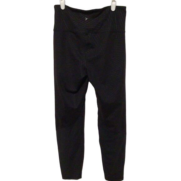Old Navy Active Black Go-Dry Mesh Cutout Leggings – Size Medium Athleisure - Picture 2 of 4